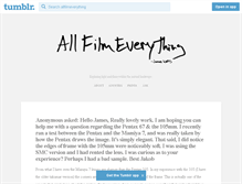 Tablet Screenshot of allfilmeverything.com